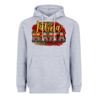 Heather Grey latina mama Heavyweight Hoodie - Jasminsmagicworld