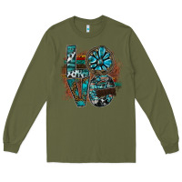 Army Green love Long Sleeve Tee - SublimationCraftShop