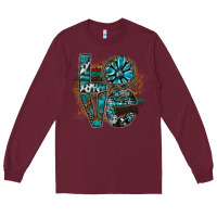 Burgundy love Long Sleeve Tee - SublimationCraftShop
