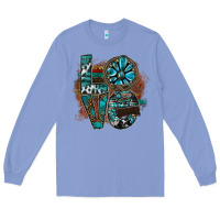 Colony Blue love Long Sleeve Tee - SublimationCraftShop
