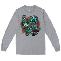 Heather Grey love Long Sleeve Tee - SublimationCraftShop