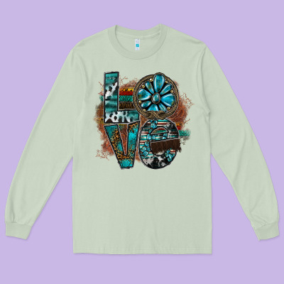 Love Long Sleeve Tee Designed By Sublimationcraftshop