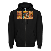 Black leopard cross butterfly sunflower Zipper Hoodie - JahusDesignShop