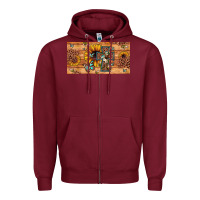 Burgundy leopard cross butterfly sunflower Zipper Hoodie - JahusDesignShop