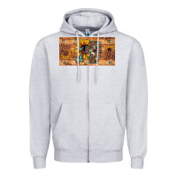 Leopard Cross Butterfly Sunflower Zipper Hoodie | Teevron