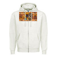 Oatmeal Heather leopard cross butterfly sunflower Zipper Hoodie - JahusDesignShop