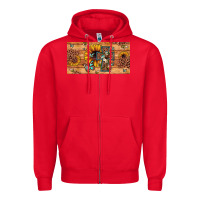 Red leopard cross butterfly sunflower Zipper Hoodie - JahusDesignShop