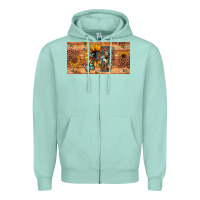 Seafoam leopard cross butterfly sunflower Zipper Hoodie - JahusDesignShop