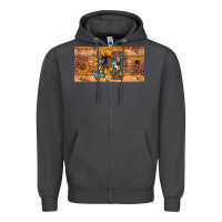 Smoke leopard cross butterfly sunflower Zipper Hoodie - JahusDesignShop
