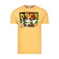 Vintage Mustard christmas duck the halls Vintage Tee - Zillion Design Studio