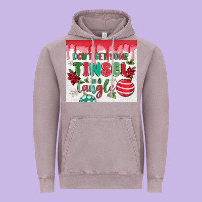 Vintage Hoodie don't get your tinsel in a tangle