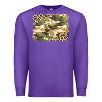 Purple leopard camo pattern background Premium Sweatshirt - Jasminsmagicworld