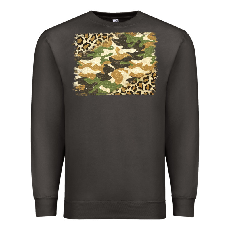 Leopard Camo Pattern Background Premium Sweatshirt by Jasminsmagicworld | Teevron