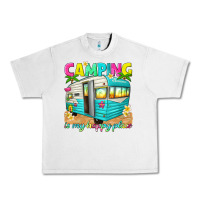 Lunar Rock camping is my happy place Urban Heavy Tee - texasbilliewilder