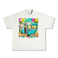 Pistachio camping is my happy place Urban Heavy Tee - texasbilliewilder