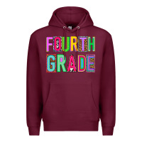 Burgundy fourth grade Premium Hoodie - NancyCooperArtShop