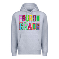 Heather Grey fourth grade Premium Hoodie - NancyCooperArtShop