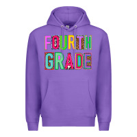 Purple fourth grade Premium Hoodie - NancyCooperArtShop
