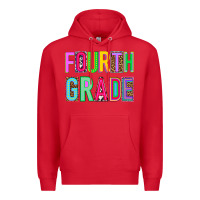 Red fourth grade Premium Hoodie - NancyCooperArtShop