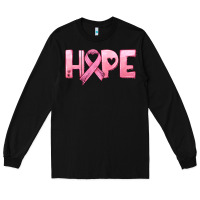 Black hope and pink ribbon Long Sleeve Tee - HRA Design Shop