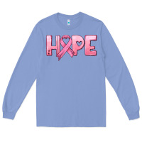 Colony Blue hope and pink ribbon Long Sleeve Tee - HRA Design Shop