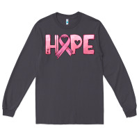 Smoke hope and pink ribbon Long Sleeve Tee - HRA Design Shop