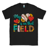 Black my heart is on that field baseball Classic Tee - HRA Design Shop