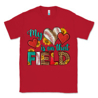 Red my heart is on that field baseball Classic Tee - HRA Design Shop