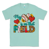 Seafoam my heart is on that field baseball Classic Tee - HRA Design Shop