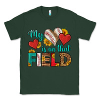 Sports Green my heart is on that field baseball Classic Tee - HRA Design Shop