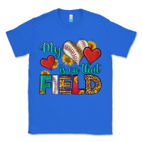 True Royal my heart is on that field baseball Classic Tee - HRA Design Shop