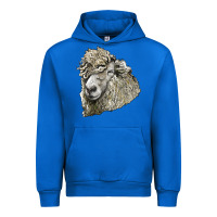 Cobalt lincoln sheep head Urban Hoodie - LillyAllenDesigns