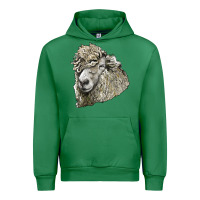 Emerald lincoln sheep head Urban Hoodie - LillyAllenDesigns