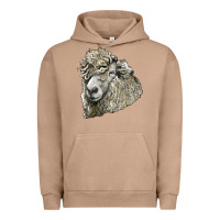 Pigment Burro lincoln sheep head Urban Hoodie - LillyAllenDesigns