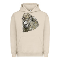 Pigment French Oak lincoln sheep head Urban Hoodie - LillyAllenDesigns