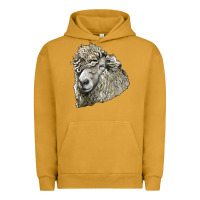 Pigment Peanut Butter lincoln sheep head Urban Hoodie - LillyAllenDesigns