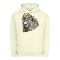 Pigment Pistachio lincoln sheep head Urban Hoodie - LillyAllenDesigns