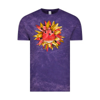 Cloud Purple watermelon sunflower Vintage Tee - BarkalooDesign
