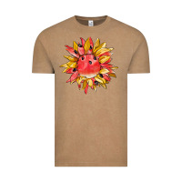 Vintage Coffee watermelon sunflower Vintage Tee - BarkalooDesign