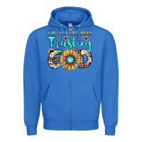 True Royal i'm just out here trusting god Zipper Hoodie - JahusDesignShop