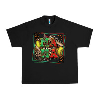 Black softball mama with leopard Urban Heavy Tee - Zillion Design Studio