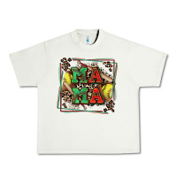 Pistachio softball mama with leopard Urban Heavy Tee - Zillion Design Studio
