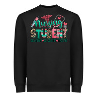 Black nursing student no sleep no money no life Heavyweight Sweatshirt - RanaPortraitStore