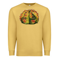 Antique Gold Gymnocalycium Variegated Cactus Premium Sweatshirt - LillyAllenDesigns