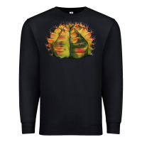 Black Gymnocalycium Variegated Cactus Premium Sweatshirt - LillyAllenDesigns