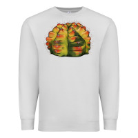 Dove Grey Gymnocalycium Variegated Cactus Premium Sweatshirt - LillyAllenDesigns