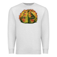 Oatmeal Heather Gymnocalycium Variegated Cactus Premium Sweatshirt - LillyAllenDesigns