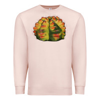 Pale Pink Gymnocalycium Variegated Cactus Premium Sweatshirt - LillyAllenDesigns