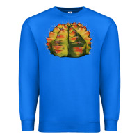 True Royal Gymnocalycium Variegated Cactus Premium Sweatshirt - LillyAllenDesigns