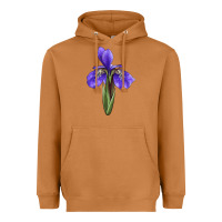 Meerkat Iris Flower Illustrations Heavyweight Hoodie - LillyAllenDesigns